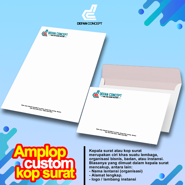 Amplop Besar Dan Kop Surat Custom Lazada Indonesia