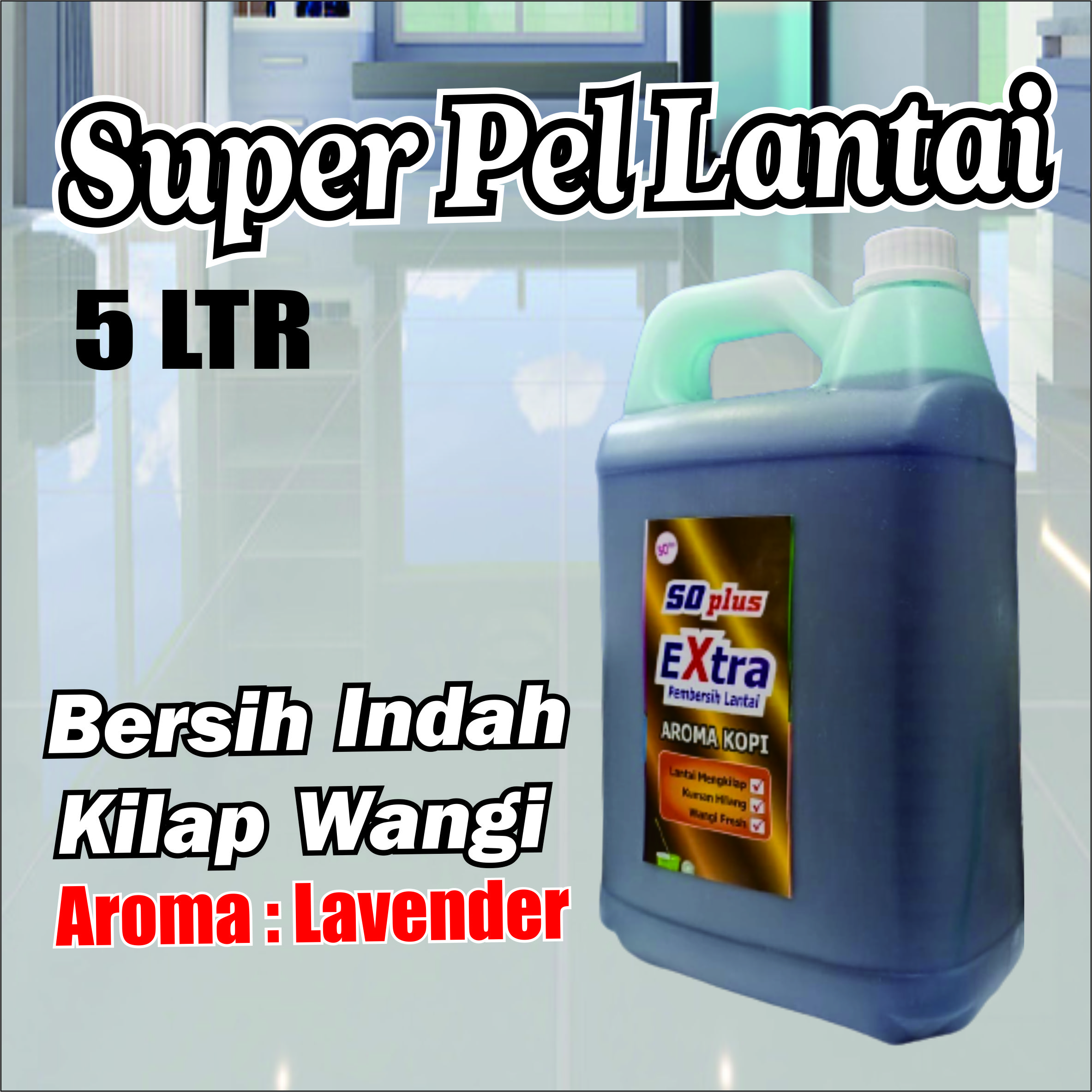 Pembersih Lantai Super Pel Extra Soplus Liter Wangi Lavender Lazada