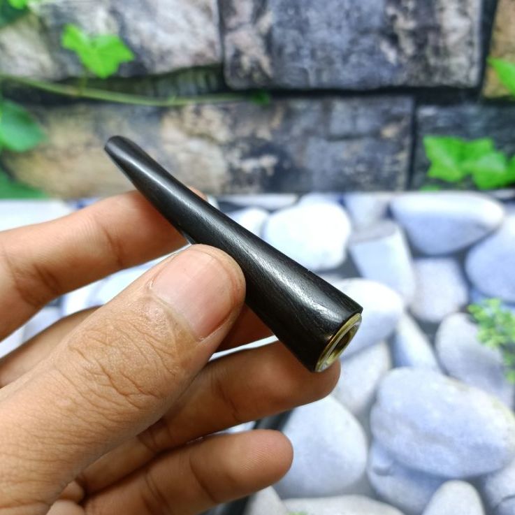 Once Pipa Kayu Kelor Hitam Pendek Cm Lazada Indonesia