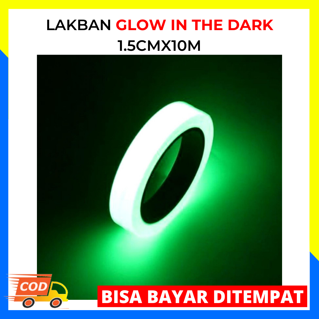 LAKBAN GLOW IN THE DARK LUMINOUS ADHESIVE TAPE 1 5CMX10M Lakban