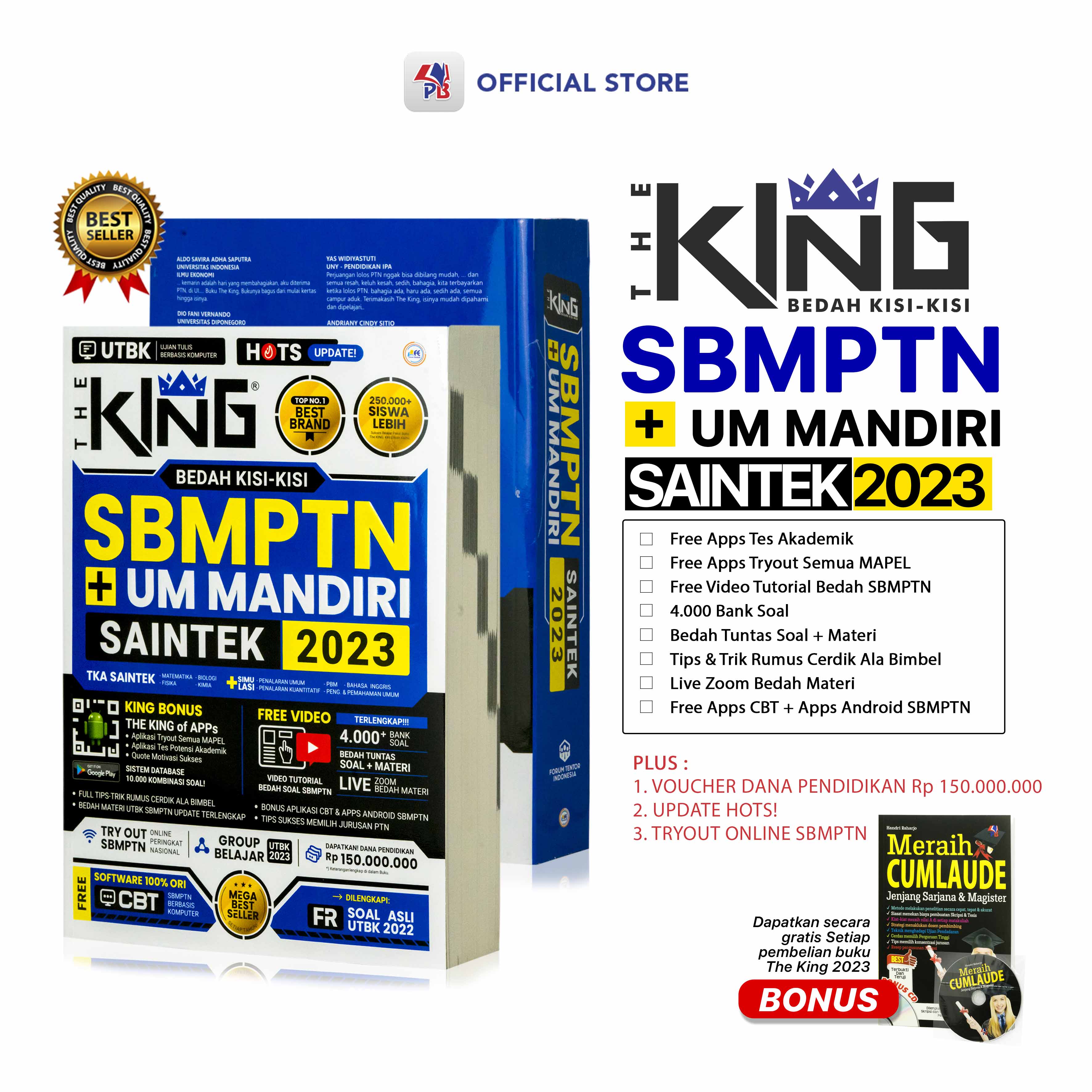 Buku The King Sbmptn Bedah Kisi Kisi Sbmptn Um Mandiri Saintek