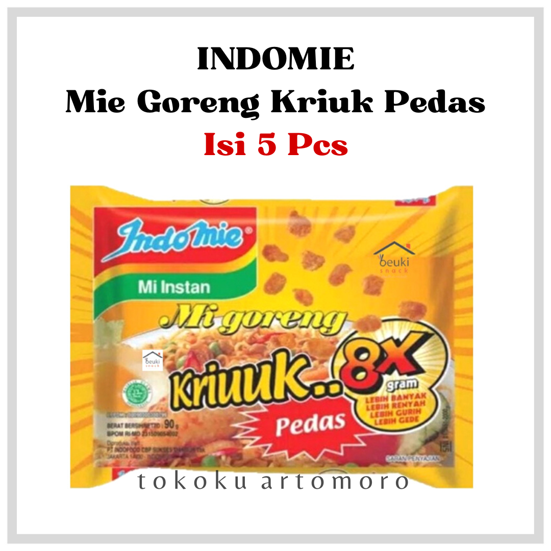 Indomie Mie Goreng Kriuk Pedas Isi 5 Pcs Mie Instan Favorit