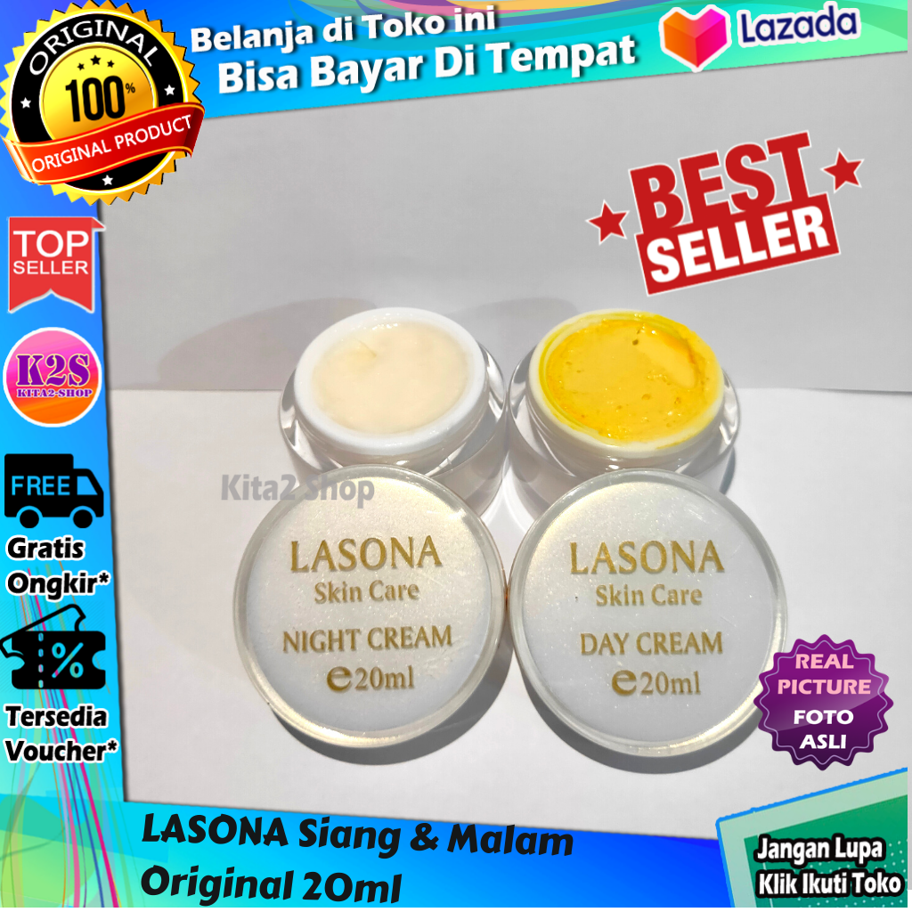 TERLARIS Lasona Day And Night Cream Original 100 Krim Lasona