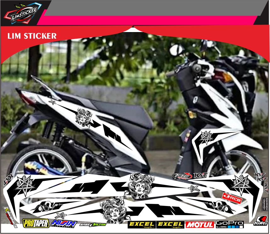 Stiker Striping Honda Beat New Esp Racing Lazada Indonesia