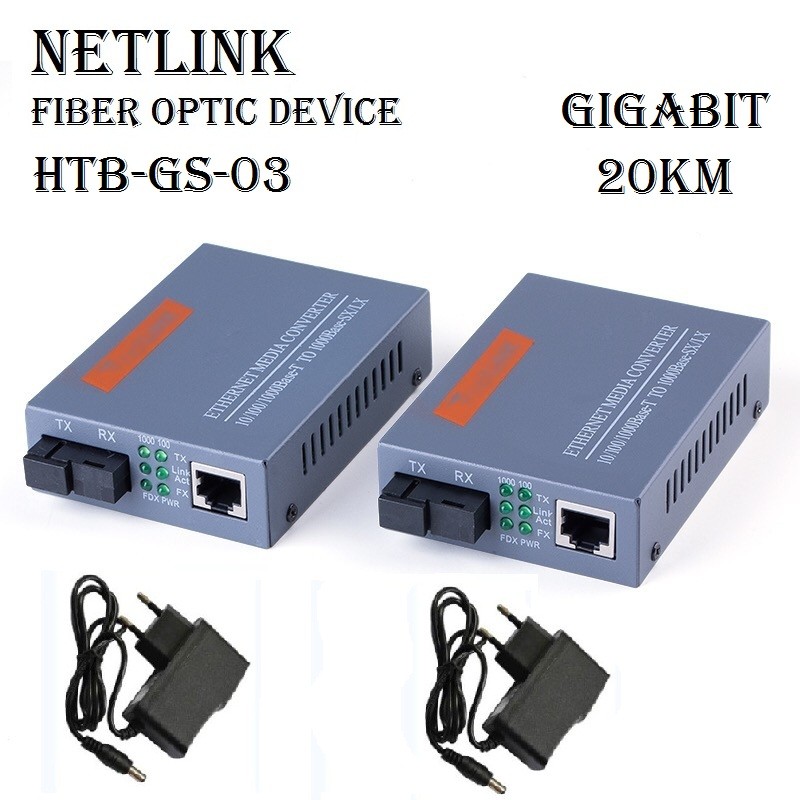 Netlink Fiber Optic Device Converter Htb Gs A B Gigabit Km