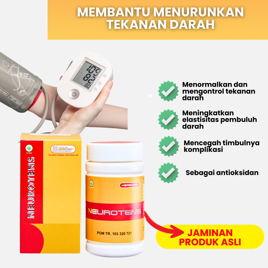 Promo Obat Herbal Darah Tinggi Neurotens Menormalkan Tekanan Darah