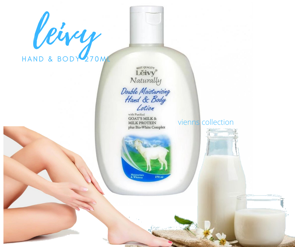 Hand Body Susu Kambing Leivy Naturally Double Moisturising Hand Body