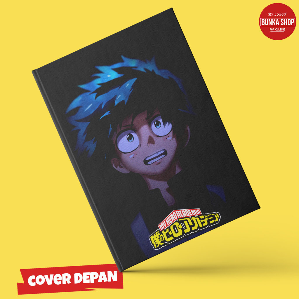 Notebook Anime Boku No Hero Academia Midoriya Izuku Black Hardcover A