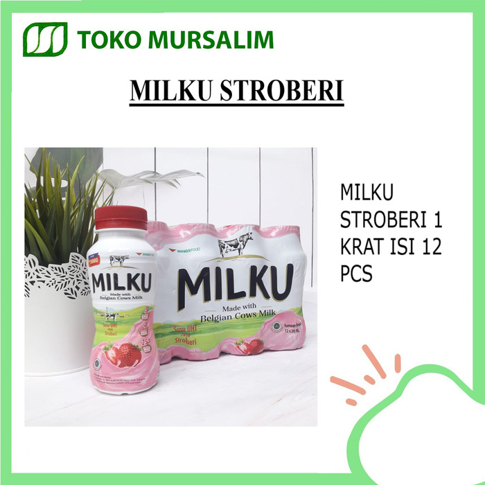 Milku Susu Uht Rasa Stroberi Botol S X Ml Lazada Indonesia