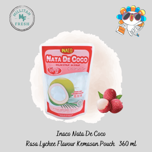 Inaco Nata De Coco Rasa Lychee Flavour Pouch Gr Lazada Indonesia