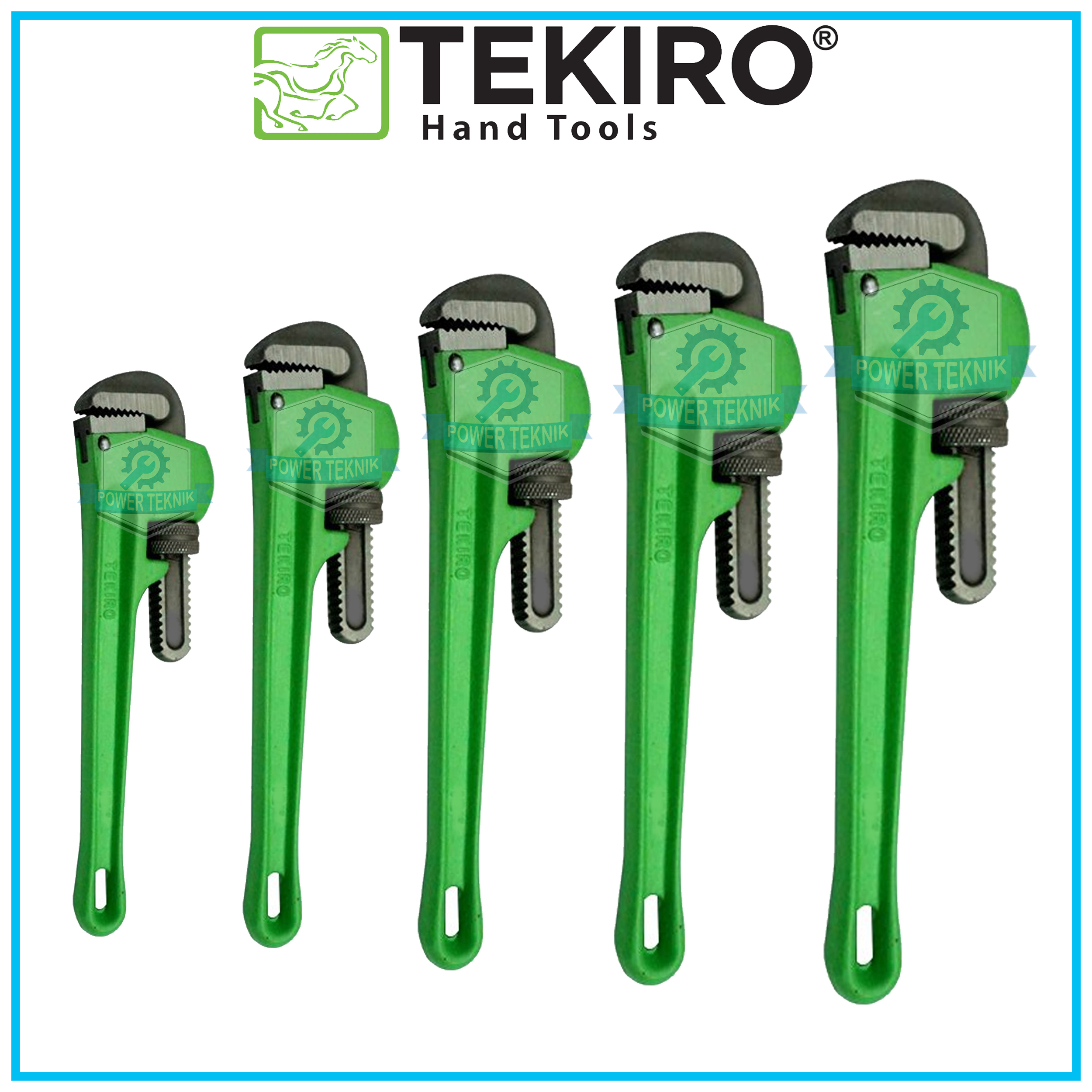 TEKIRO Kunci Pipa 8 10 14 18 24 Pipe Wrench Without Ruber Handle