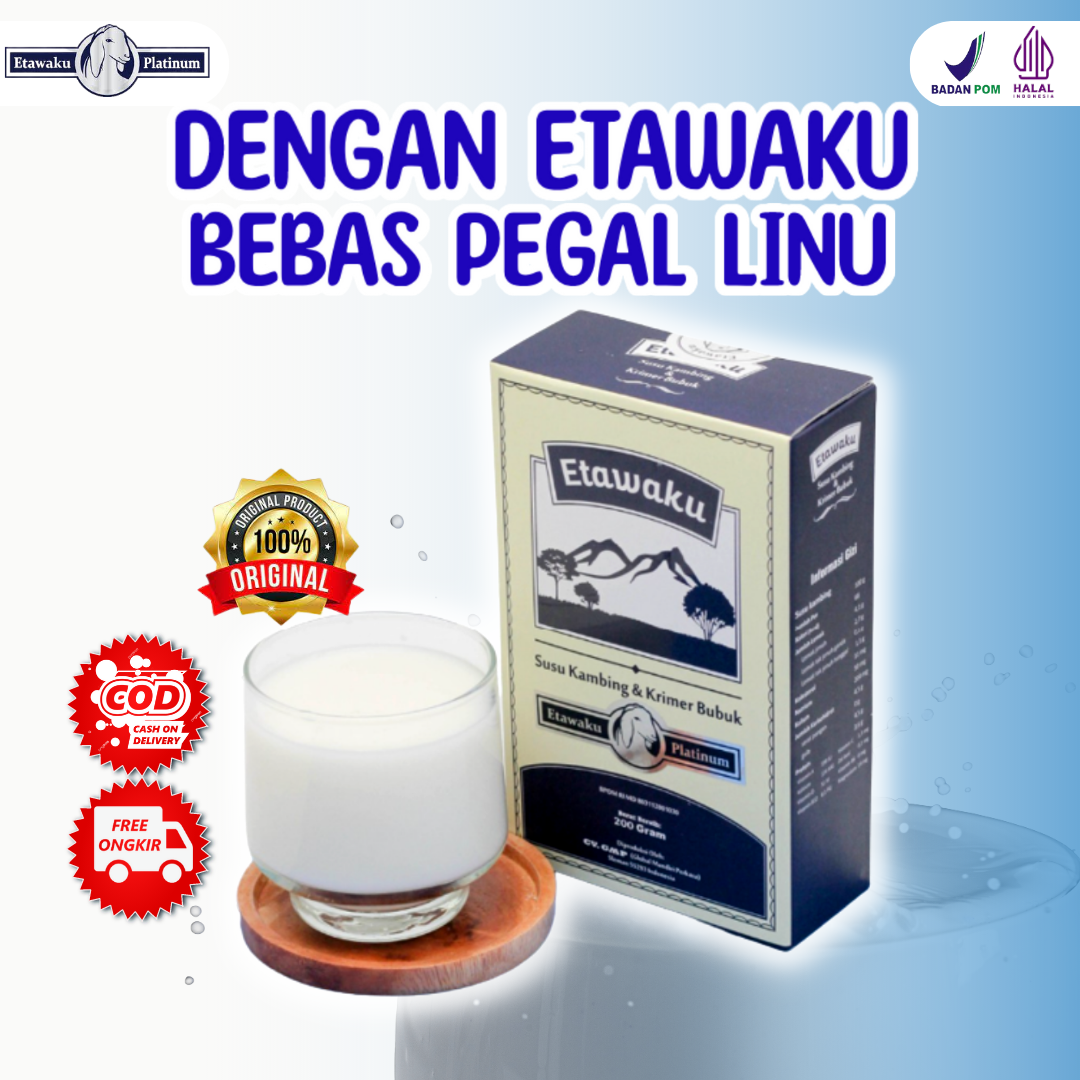 ETAWAKU PLATINUM Susu Kambing Etawa Bubuk Murni Rendah Gula Original