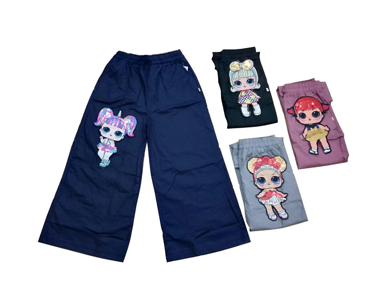 NS celana kulot anak katun LOL LED bisa nyala 2-12 tahun/bawahan anak perempuan/celana jogger anak perempuan