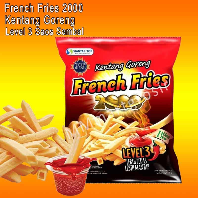 French Fries Snack Kentang Kentang Goreng Saos Sambal Level G