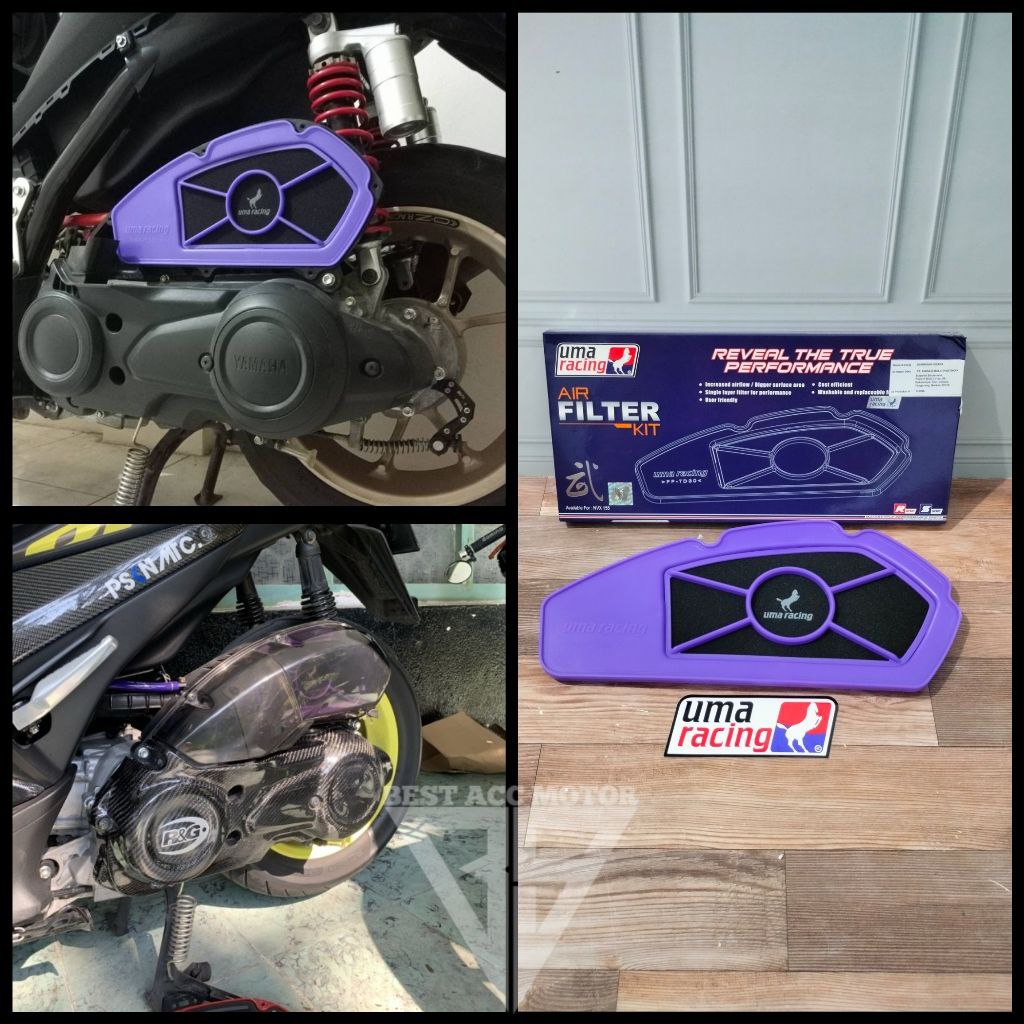 AIR FILTER UDARA UMA RACING DUAL KIT AEROX OLD SARINGAN FILTER HAWA