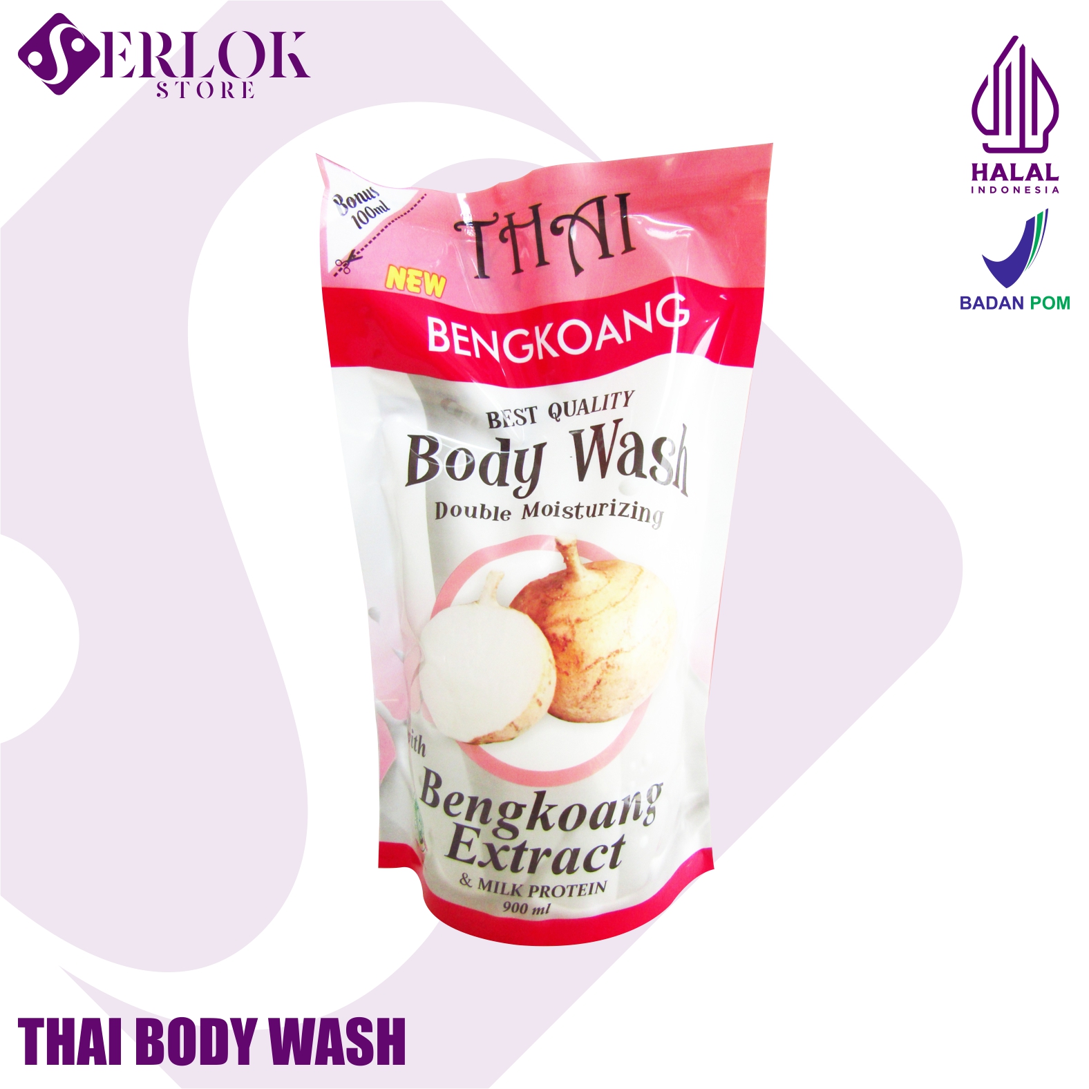 THAI Goats Milk Body Wash Reffil 900ml Sabun Mandi Cair Lazada