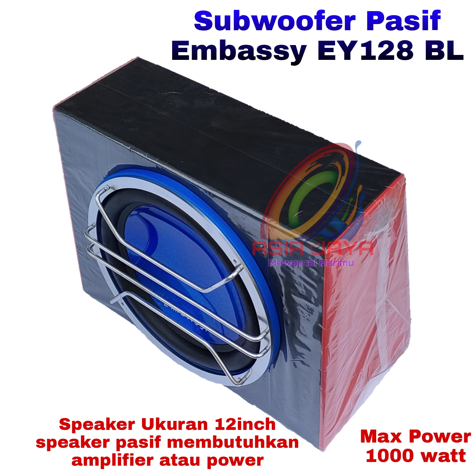 Subwoofer Pasif Embassy EY 128 BL Lazada Indonesia