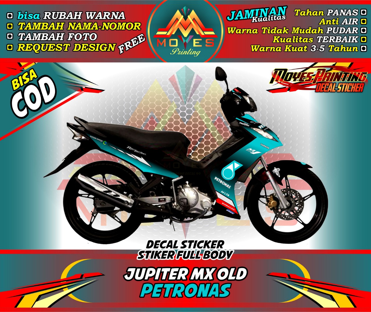 Stiker Jupiter Mx Old Petronas Stiker Motor Jupiter Mx Lama Stiker