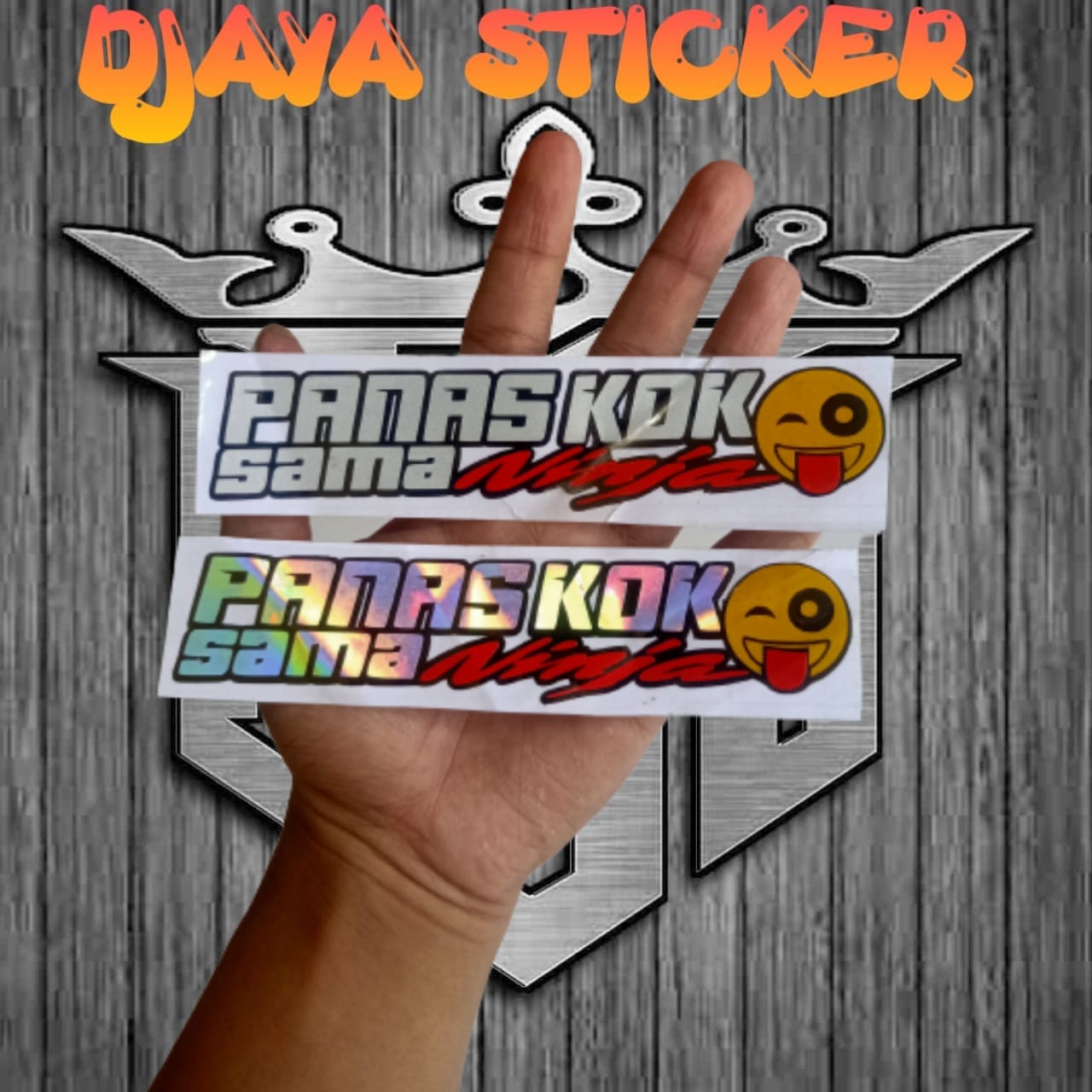 Cutting Stiker Motor Viral Panas Kok Sama Scoopy Ukuran X Cm