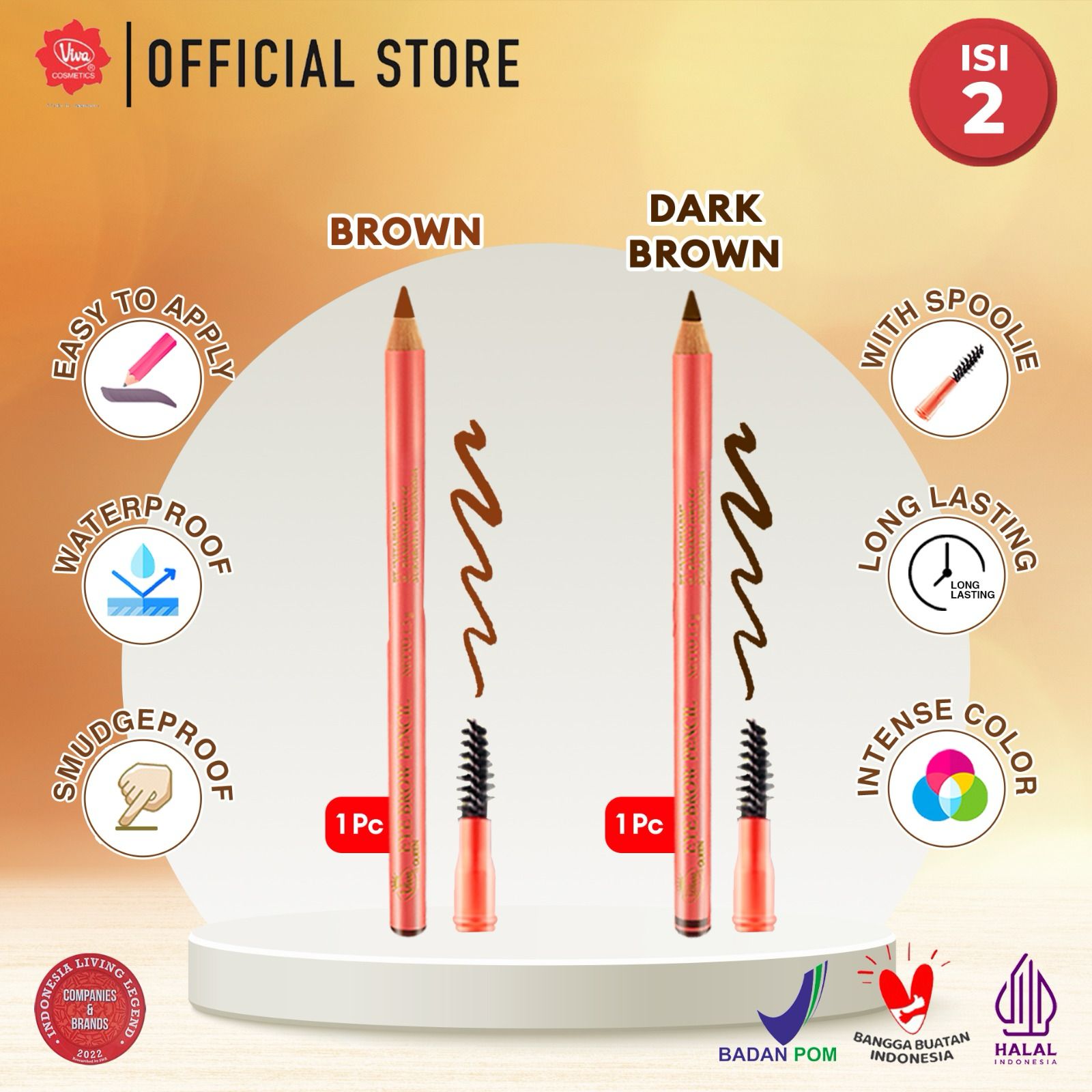 Super Pack Viva Queen Eye Brow Pencil Waterproof Smudgeproof