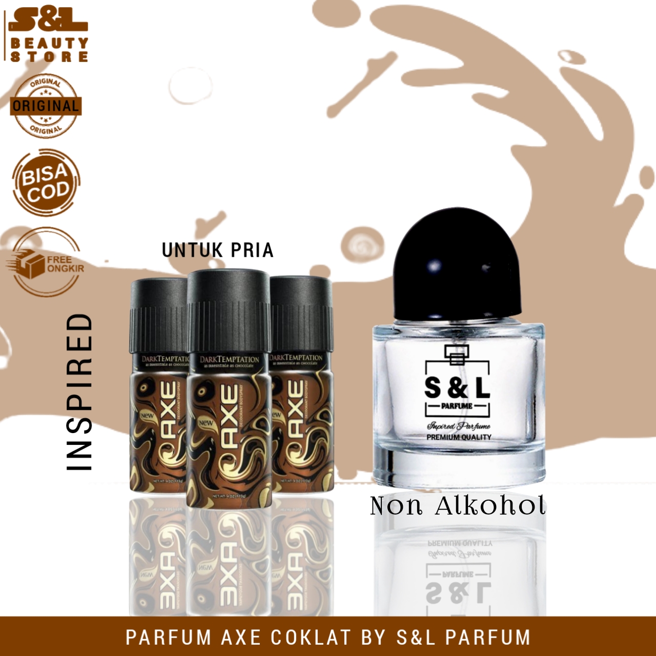 Perfum Ax Coklat Inspired Non Alkohol Farfume Pria Tahan Lama