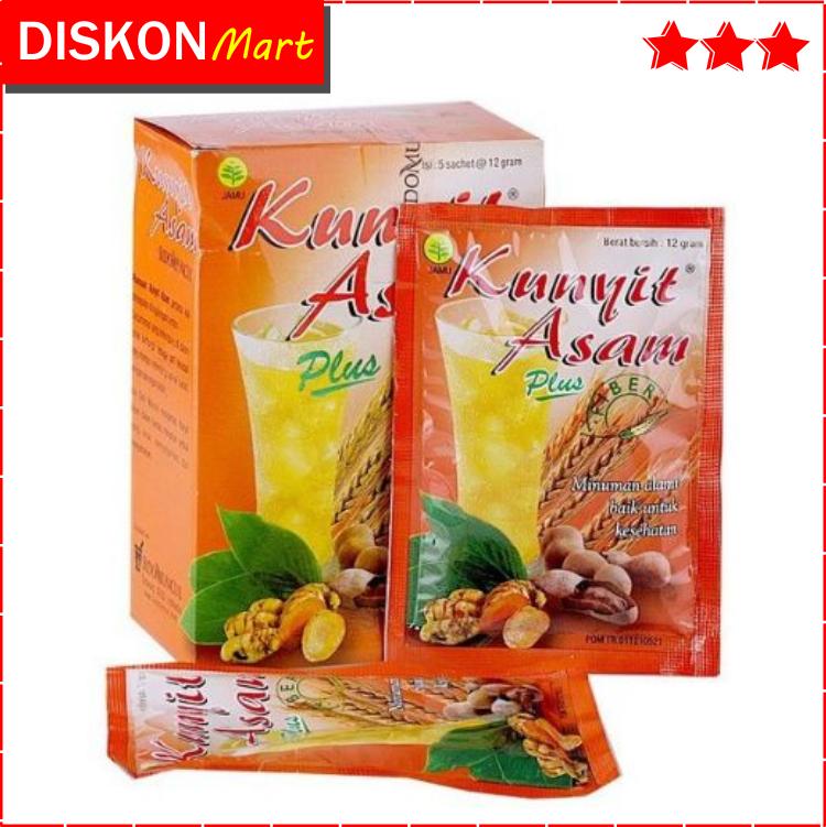 Box Sachet Jamu Kunyit Asam Plus Fiber Sidomuncul Minuman