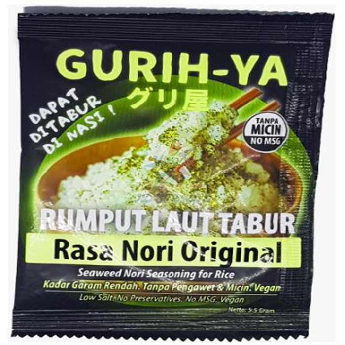 Gurih Ya Gurihya Rasa Ori Seaweed Nori Seasoning Abon Rumput Laut