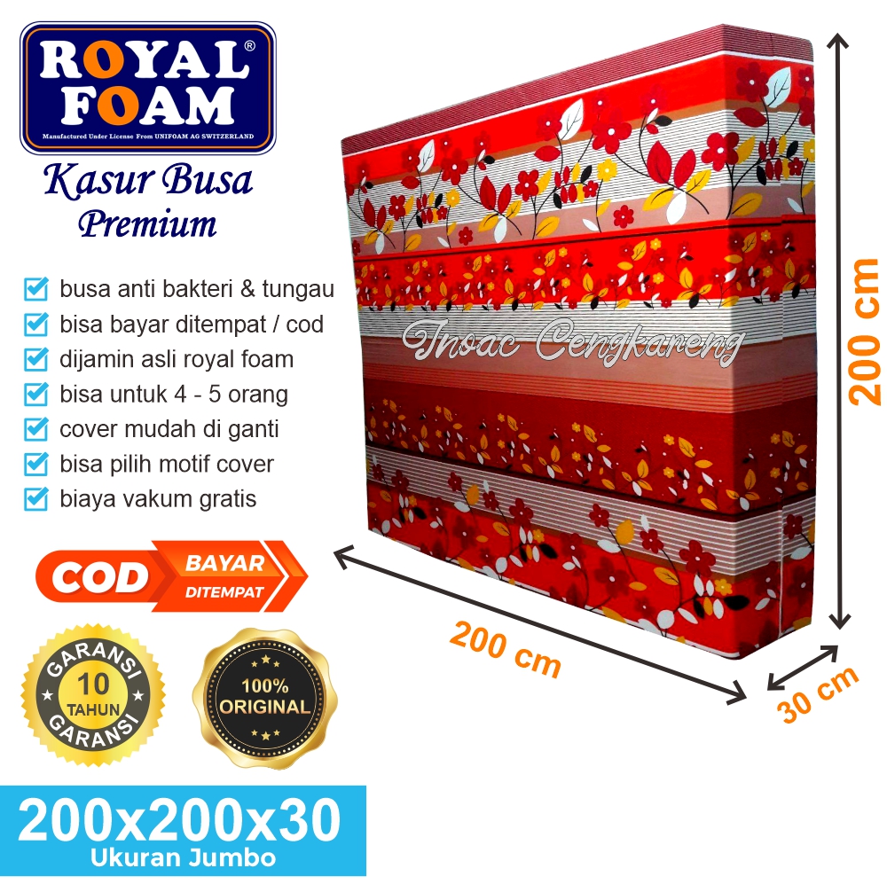 X X Kasur Busa Royal Foam Ukuran Jumbo Tebal Cm Garansi