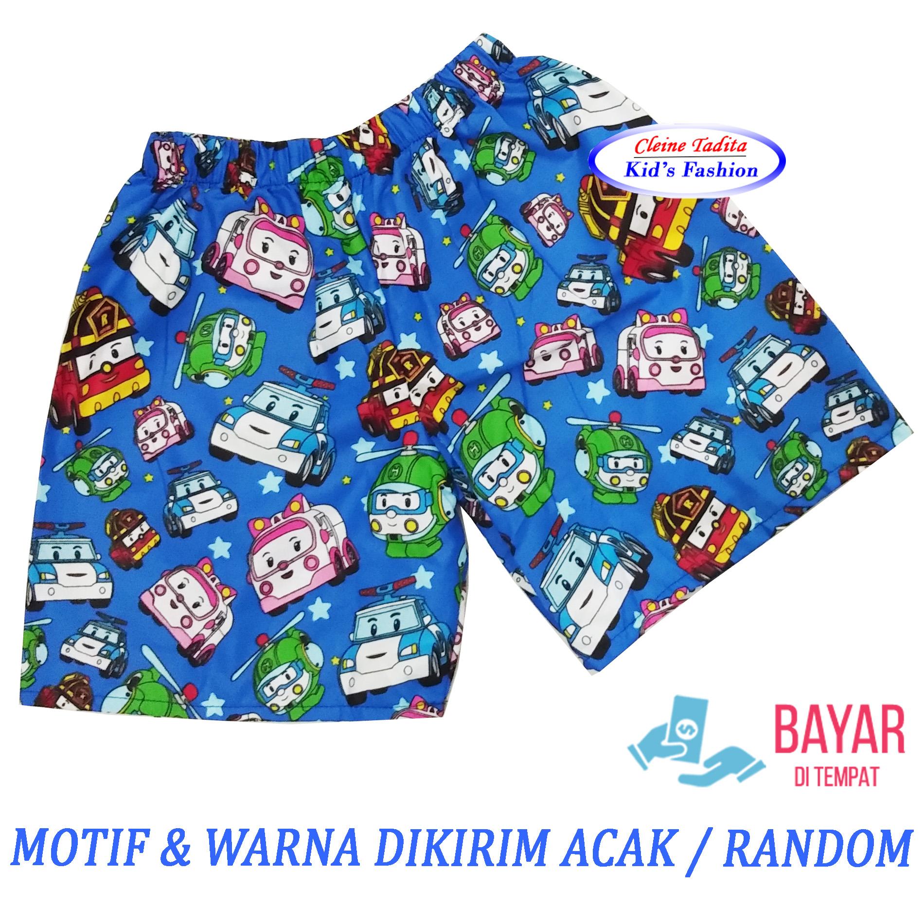 Cleine Tadita - Celana Pendek Anak Laki-Laki All Size 2-3 Tahun MOTIF RANDOM