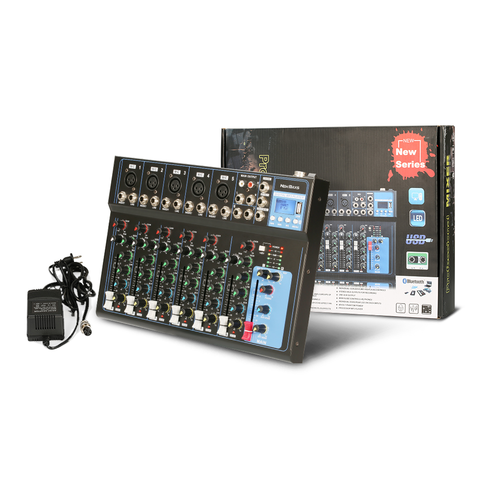 New Baxs Mg Bt Audio Mixer Profesional Saluran Mendukung Equalizer