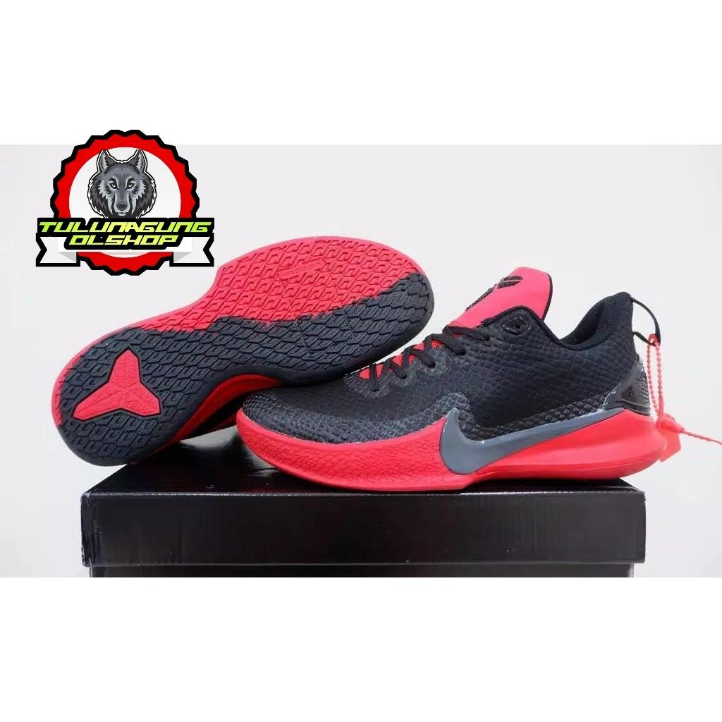 SEPATU BASKET NIKE KOBE MAMBA LOW FOCUS BLACK RED