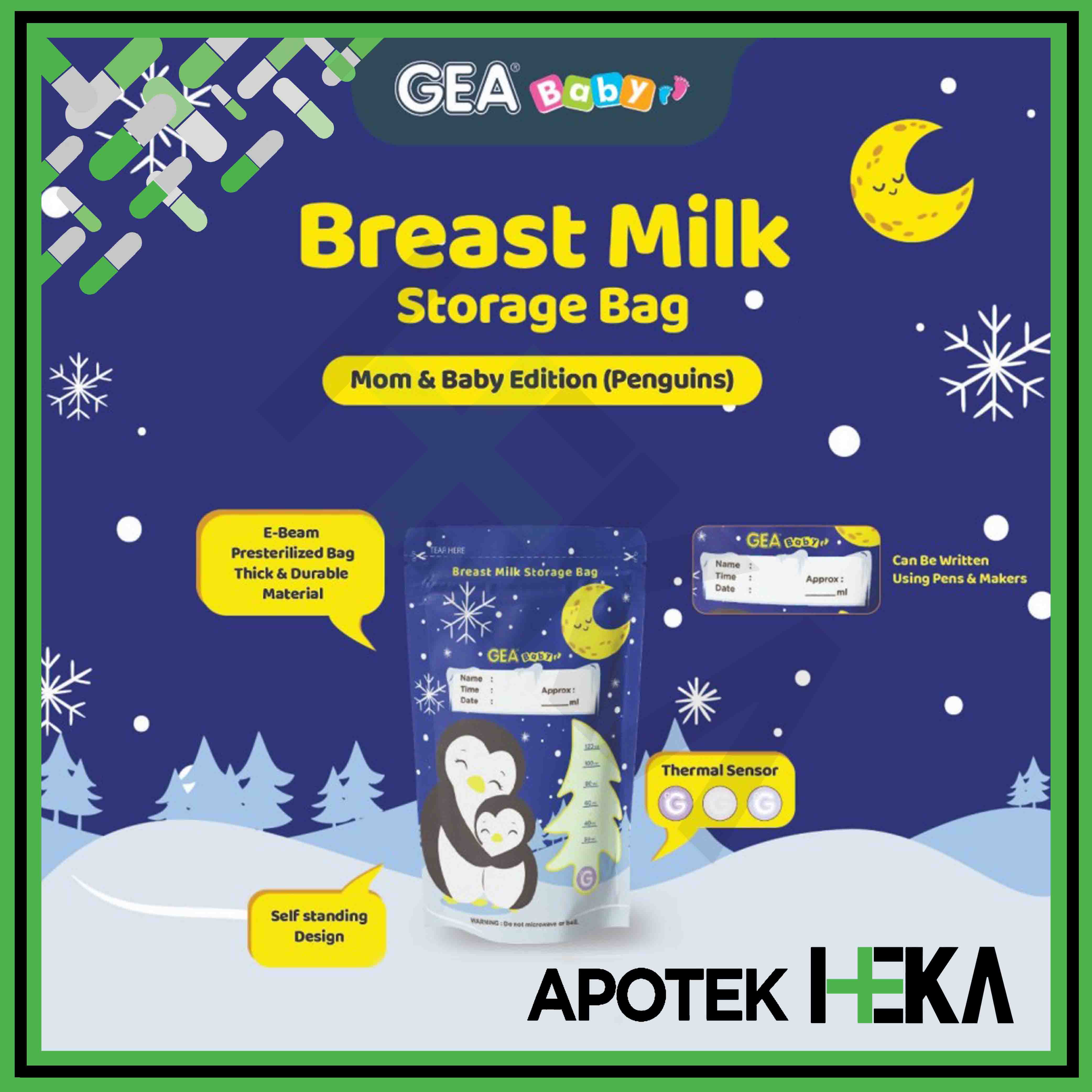 Kantong Asi Breast Milk Storage Bag Gea Baby Ml Lazada Indonesia