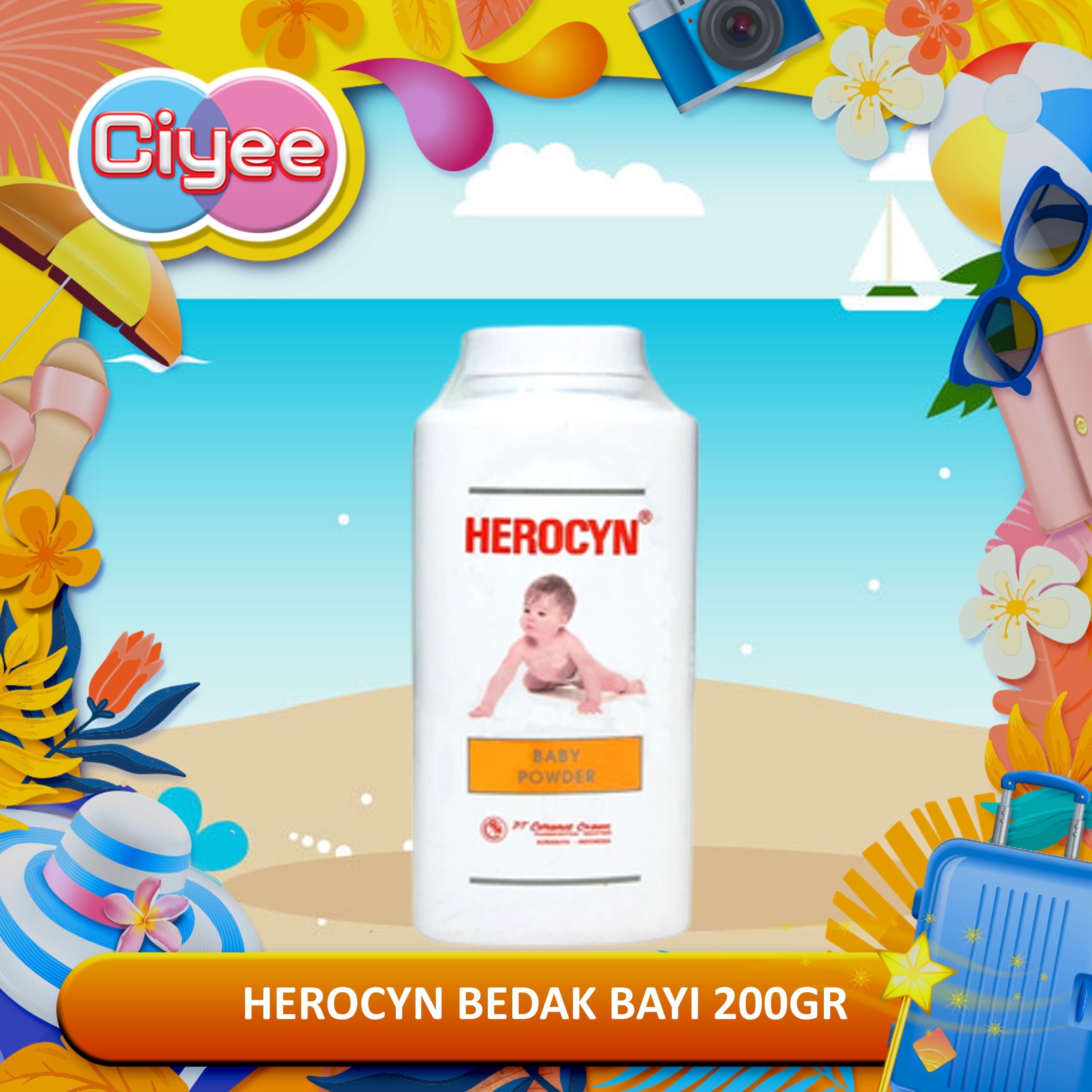 Herocyn Baby Medicated Skin Powder 200gr Bedak Bayi Ciye Lazada