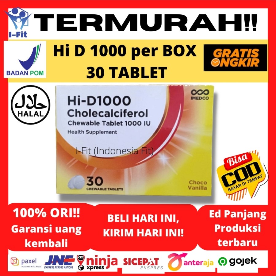 Hi D Hi Di Hi D Iu Vitamin D Cholecalciferol Per Box Tablet