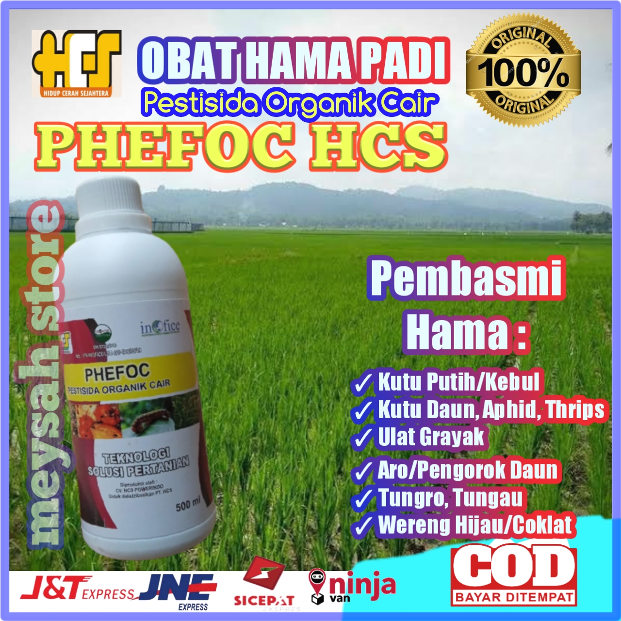 Phefoc Hcs Obat Keong Sawah Paling Ampuh Pestisida Organik Pembasmi