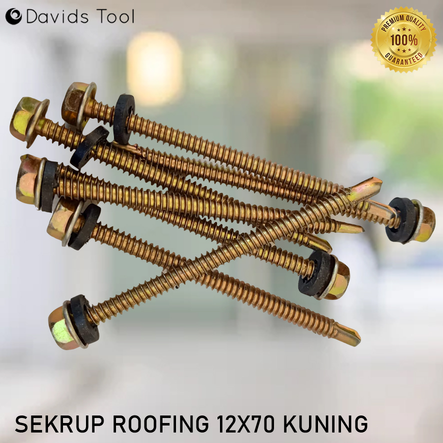 Sekrup Baja Ringan Baut Roofing Skrup Galvalum Scrup Galvalum7cm 12 X