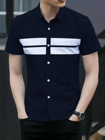 Azure Fashion HEM DENNY KEMEJA PRIA LENGAN PENDEK ATASAN PRIA KEMEJA COWOK LENGAN POLOS HITAM PUTIH KEMEJA SLIMFIT KANTOR CASUAL FORMAL PAKAIAN COWO