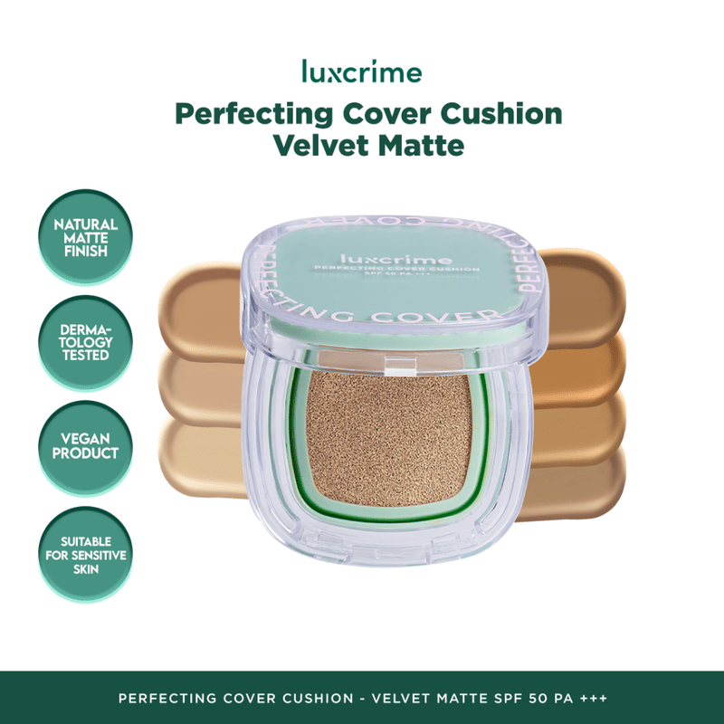 Luxcrime Perfecting Cover Cushion Velvet Matte SPF 50 PA Lazada