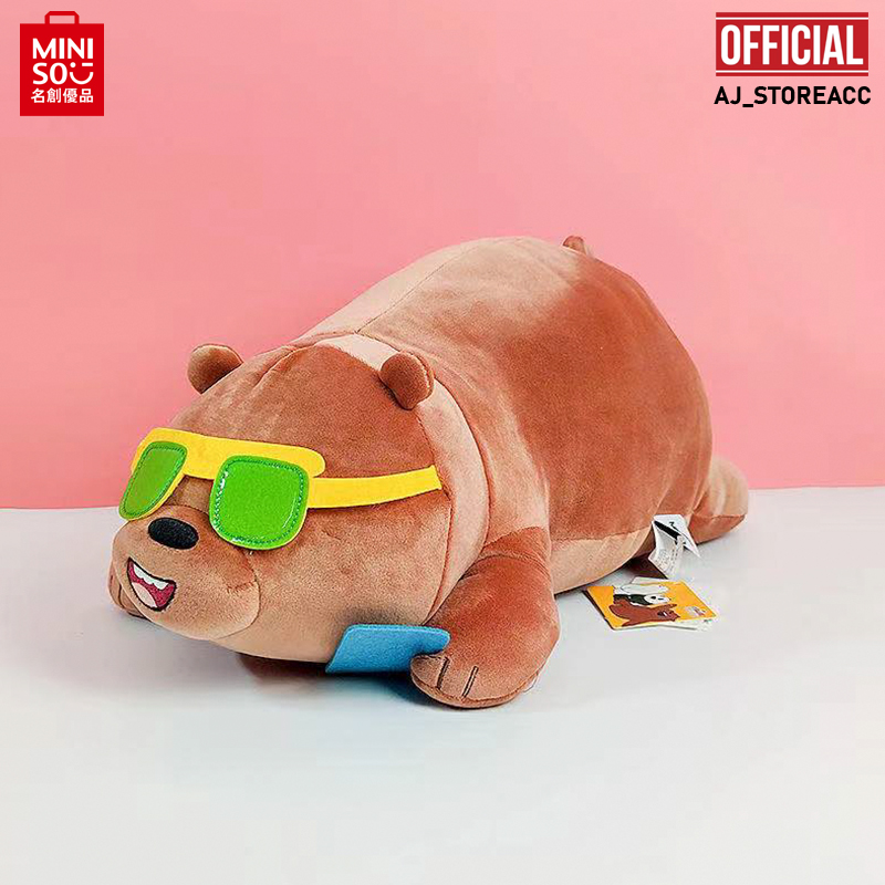 MINISO BONEKA LUCU WE BARE BEARS LYING PLUSH TOY Lazada Indonesia