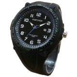 Fortuner - Jam Tangan Wanita - F 1901 M Hitam- List Hijau - Rubber
