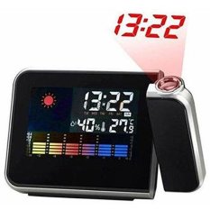 LED Digital Projector Jam Meja dilengkapi Termometer Unik Murah