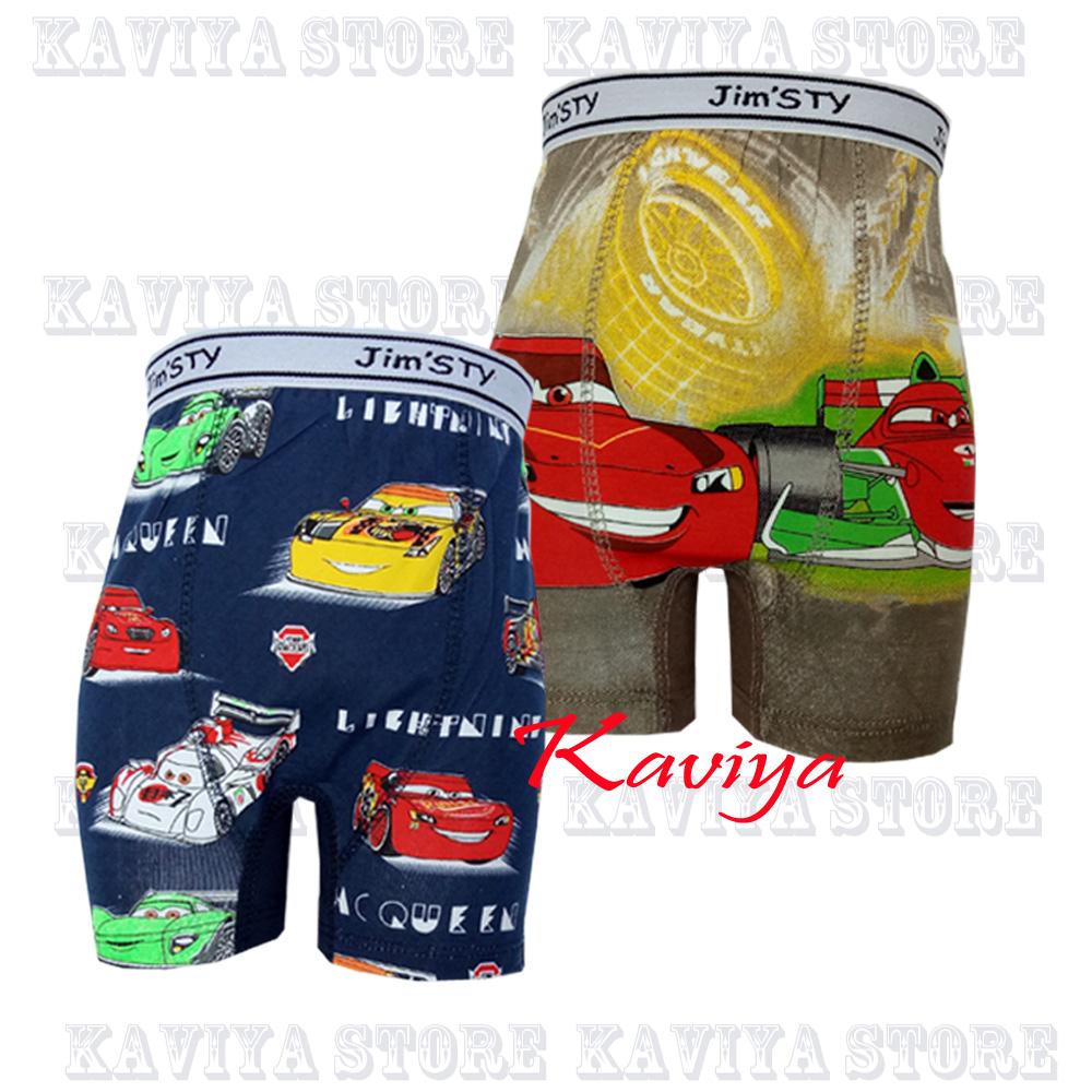 Celana Dalam Boxer Anak Laki-laki Motif Kartun Mcqueen Cars lembut