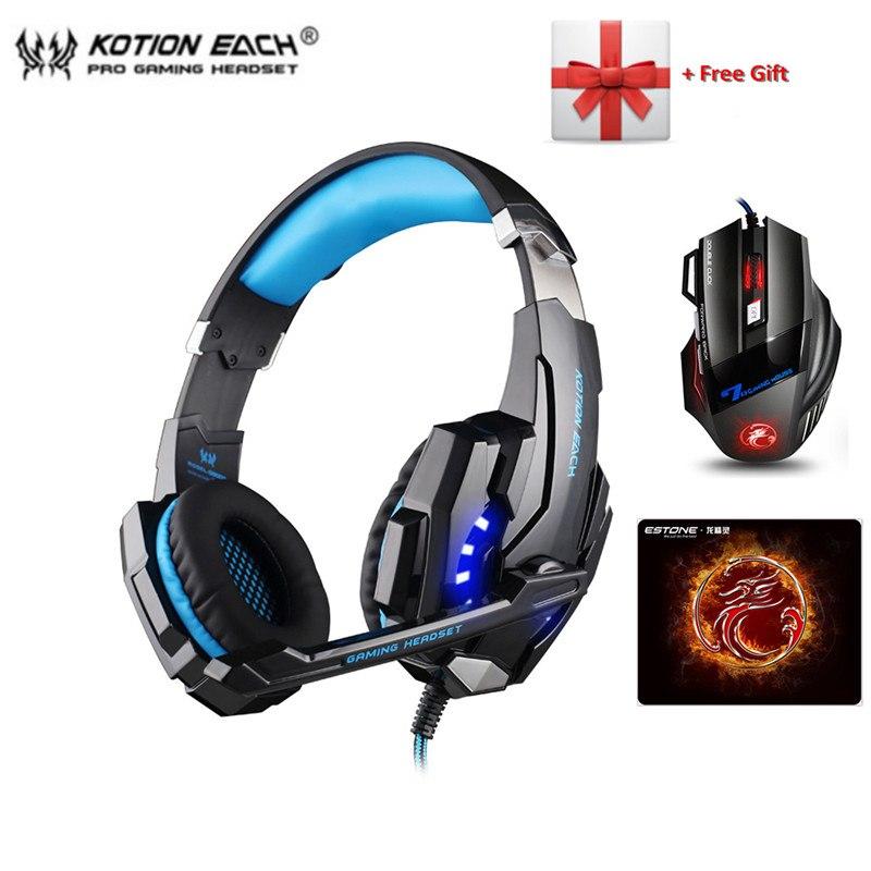 KOTION EACH G9000 Game Headphone Earphone PS4 Headset Gaming Headphone ...