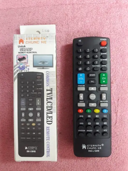 Remot Untuk Semua Tv Sharp Lcd Led Tanpa Set Program Remote Tv Sharp Lcd Led Bisa Langsung Pakai Lazada Indonesia