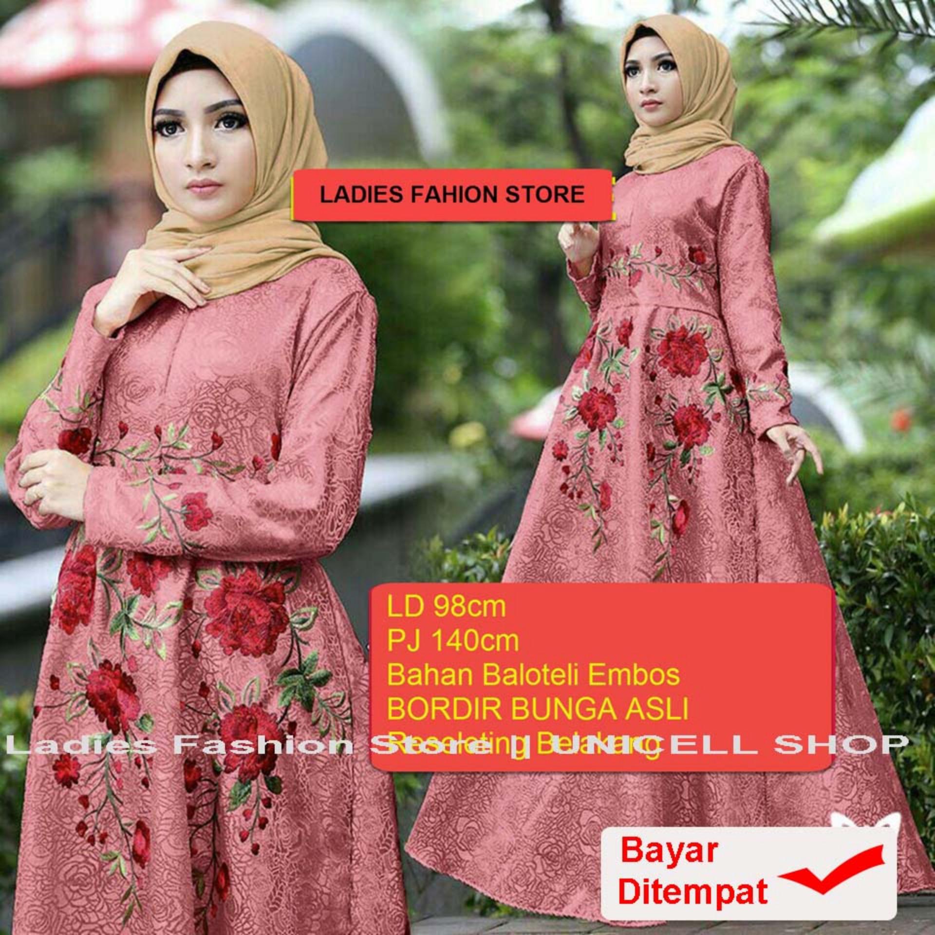 Gamis Terbaru 2019 Dress Gamis Muslim Iyana Set Terusan Maxi Hijab