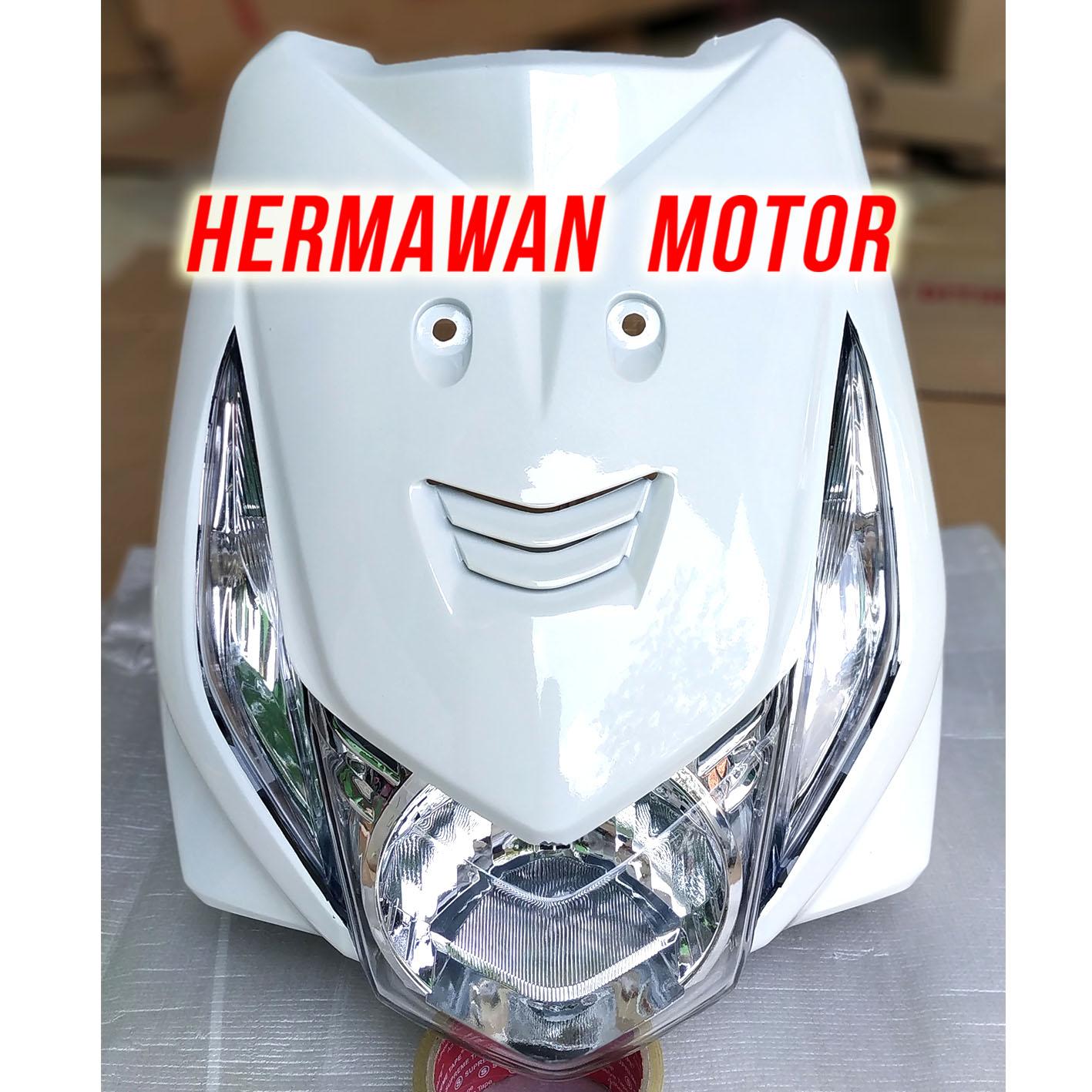 Tameng Depan Honda Beat Karbu Lampu Depan Dan Sen Th 2008 2012 Warna Putih Lazada Indonesia