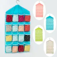 Storage Bag Gantung 16 Kantong Hanger Organizer Underwear Pouch
