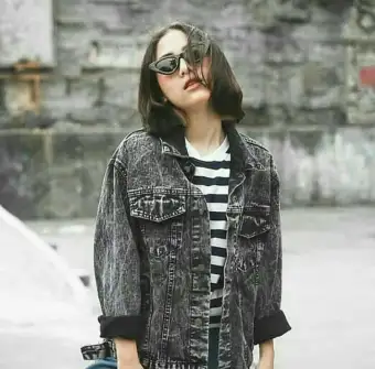 jaket jeans acid wash