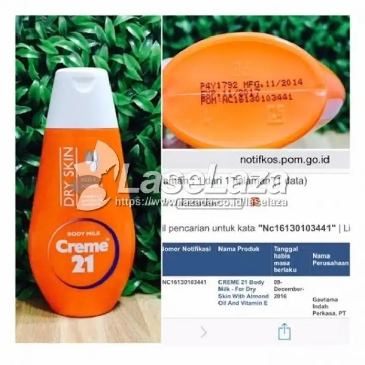 Terbaik Dalam Memutihkan Kulit Body Milk Creme 21 Bpom Handbody Lotion Lazada Indonesia