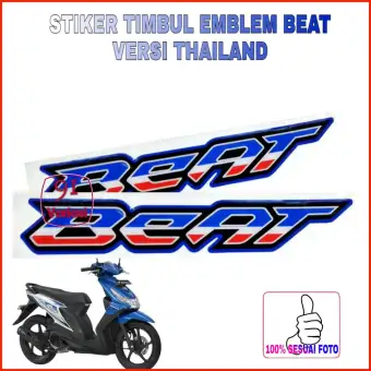 Stiker Timbul Emble Beat Thailand 1 Pasang Stiker Beat Thailook